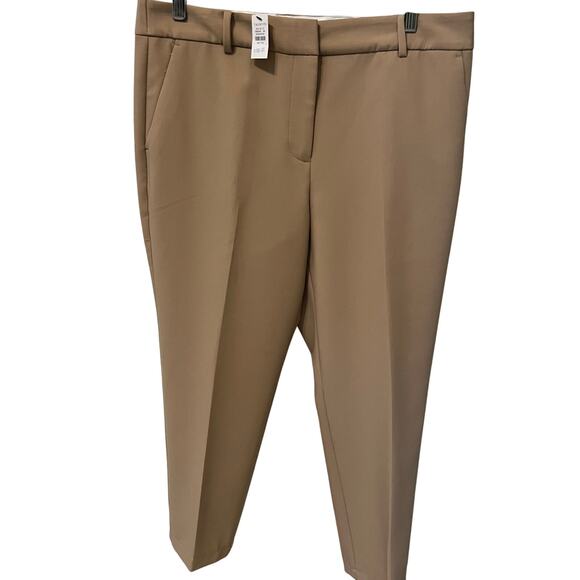 Talbots Tan Dress Pants NWT Women's Size 12 Petite Office Siren Corpcore NEW - Picture 1 of 5